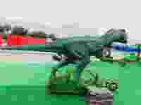 Modèle de robot animatronique de dinosaure électrique d'intérieur télécommandé pour adultes pour parc à thème en plein air pour enfants