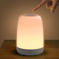 Veilleuse intelligente pour enfants Lampe de chevet rechargeable USB avec lumière chaude à gradation Contrôle tactile à 7 couleurs changeantes