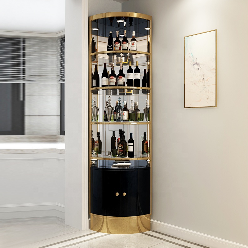 Armario de almacenamiento para vino, mueble moderno de lujo para Bar