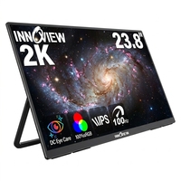 Monitor Portátil InnoView de 23.8 Pulgadas IPS LED LCD 100 HZ, Monitor IPS Portátil para Juegos, para Computadoras Portátiles, Teléfonos Móviles y Computadoras
