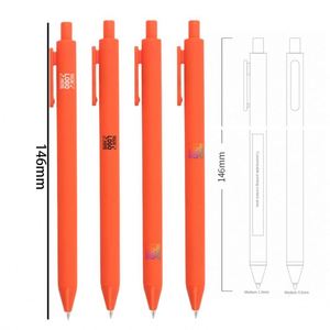 ปากกาลูกลื่นพลาสติกหลากสีราคาถูกเคลือบยางสำหรับกิจกรรม ของขวัญ พิมพ์โลโก้ตามสั่งสำหรับเครื่องเขียน ขายส่ง - Product Image 2