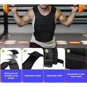 Gilet lesté réglable en polyester pour le sport, la course quotidienne, stimulant la puissance explosive et l'endurance, en stock - Product Image 5