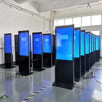 Affichage Dynamique et Écrans 55 Pouces, Kiosque Totem LCD Tactile Intelligent Intérieur avec Pied, Lecteur Publicitaire WIFI