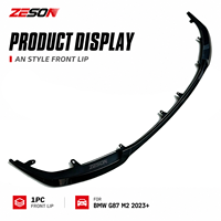 ZESON Séparateur de pare-chocs avant en fibre de carbone sèche style AN pour BMW M2 G87 Coupé 2023+