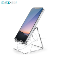 DSP Vietnam usine Transparent acrylique bureau design créatif support de téléphone portable