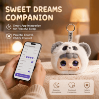 Peluche Panda Musicale Interactive IA Certifiée CE CPC, Jouet Intelligent Parlant Rempli de Coton PP, Cadeau de Noël pour Enfants