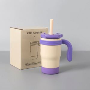 แก้วน้ำสแตนเลสสตีล 304 ขนาด 14 ออนซ์ แบบสุญญากาศ ผนังสองชั้น พร้อมฝาปิดและหลอดดูด สำหรับเครื่องดื่มร้อนเย็นขายดี - Product Image 4