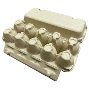 Meilleures ventes de barquettes à œufs en papier recyclé, couleur unie, qualité alimentaire, carton à 10 œufs, vente en gros, ne se casse pas facilement - Product Image 1