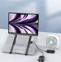 Support de tablette multifonctionnel en alliage d'aluminium, 3 ports USB 3.0, 2 ports de charge Type-C, réglable, marque Xowo pour iPhone