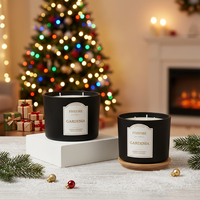Bougie parfumée à 3 mèches 300g 200g, marque privée, parfum d'ambiance, aromathérapie, coffret cadeau, décoration de chambre, vente en gros