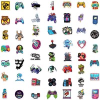 50 Pegatinas de Graffiti de Controladores de Videojuegos Clásicos, Impermeables, Autoadhesivas, de Vinilo PVC para Decorar Botellas de Agua y Patinetas
