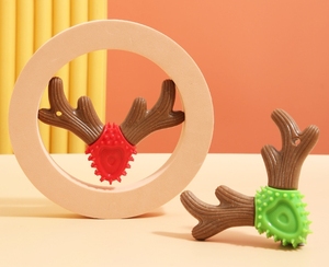 <strong>Wholesale</strong> <strong>Pet</strong> Interactive &amp; Movement <strong>Pet</strong> Dog <strong>Chew</strong> <strong>Toys</strong> Stick Wood-plastic Antler <strong>Durable</strong> and Bite-resistant Teeth Cleaning Stick - Product Image 5