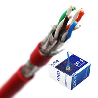Cable de Red CAT6 CAT7 F/UTP 305M 23/22 AWG, Conductor de Cobre Desnudo, Blindaje de Lámina de Aluminio, Cubierta de PVC, Cable LAN CAT6A
