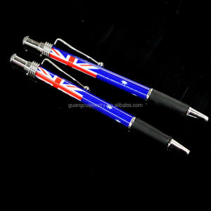 قلم حبر جاف تجاري له إشارة تجارية مطبوع عليه شعار مخصص يُباع بالجملة في لندن بالمملكة المتحدة مع إعلانات - Product Image 5