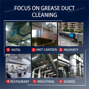 Robot de <span class=keywords><strong>Limpieza</strong></span> de Ductos de Grasa Industrial de Acero Inoxidable G36 de Alta Demanda con Máquina de Alta Presión y Cubeta de Reciclaje de Aceite Usado - Product Image 3