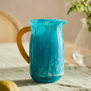 Carafe en résine de luxe, finition marbrée artistique, élégante, écologique, sans BPA, passe au lave-vaisselle, pour boissons, utilisation à la maison, au restaurant, au café - Product Image 1