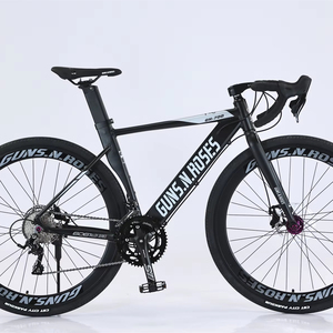 Biciclette da Strada e Montagna 700C di Alta Qualità a 14 Velocità per Adulti, Bicicletta da Strada 700C Bianca con Freni a Disco - Product Image 1