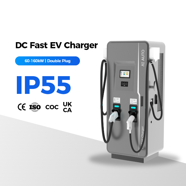 TUV CE Certified 60kW 80kW 120kw 150kw 180kW Commercial Dual Gun Ccs Dc Evse Car Dc Charging Ev Fast Charger Station