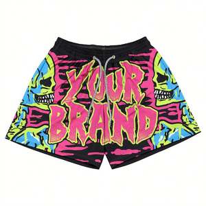 Conjunto de Camiseta deportiva informal para hombre, ropa de calle de verano sólida de poliéster/algodón de punto transpirable - Product Image 5