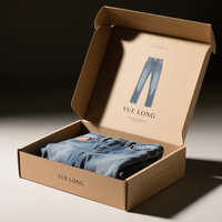 Carton d'impression de logo de style de base personnalisé enveloppe d'expédition de cadeau de vêtement emballage de boîte de t-shirt personnalisé