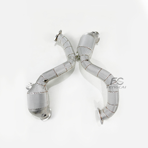 ส่วนหัวท่อไอเสียกีฬาสำหรับ <span class=keywords><strong>Aston</strong></span> <span class=keywords><strong>Martin</strong></span> <span class=keywords><strong>DB11</strong></span> 4.0T 2016 - <span class=keywords><strong>2022</strong></span> SS304ประสิทธิภาพการแข่งท่อไอเสียเครื่องฟอกไอเสีย - Product Image 3