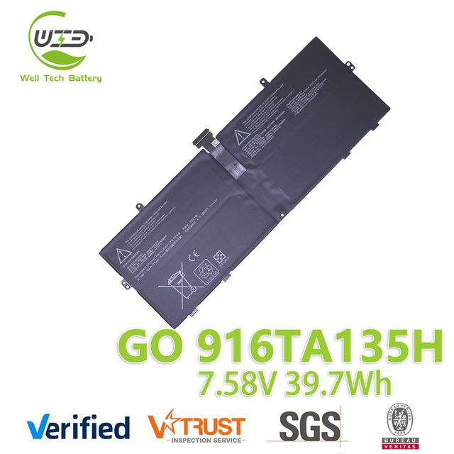 Factory Wholesale DYNZ02 916TA135H Laptop Battery for Surface Go 1943 7.58V 39.7Wh Full Capacity