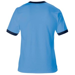 T-shirt a blocchi di colore personalizzabile, T-shirt estiva in cotone a maniche corte, Abbigliamento aziendale per team pubblicitari, Logo stampato fai da te - Product Image 4