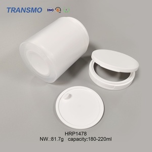 Pots cosmétiques biodégradables 180-220 ml avec bouchon large en plastique pour lotion, crème contour des yeux et emballage cosmétique - Product Image 3