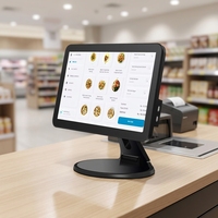 Système de caisse tactile 15,6 pouces, terminal de point de vente tout-en-un, caisse enregistreuse, logiciel SDK de paiement NFC pour la vente au détail
