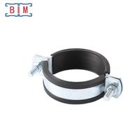 Collier de serrage en forme de U en acier enduit de poudre grise, collier de serrage pour tuyau en caoutchouc OEM