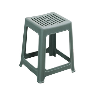 Plastic Stool Square Thickened Breathable Home Living Room Dining Chair Adult Use - Product Image 2