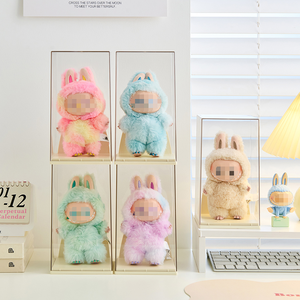 Bán Buôn Tùy Chỉnh Nhà Máy Trực Tiếp Hot Bán Vuông Stackable Búp Bê Lưu Trữ Tổ Chức Đồ Chơi Hình Hiển Thị Trường Hợp Cho Labubu - Product Image 3