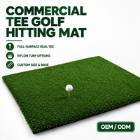 Tapis de frappe de golf commercial personnalisé en nylon pour clubs, académies, simulateur de practice intérieur/extérieur