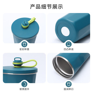 Diamond Shaped Coffee Cup 600ml 304 Stainless Steel <b>Insulated</b> Vacuum Travel <b>Mug</b> For Office Car Home Outdoor - Product Image 4