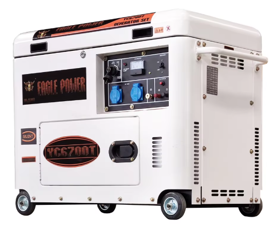 Silent Type Diesel Generator High Fuel Efficiency 50/60Hz Automatic Voltage Regulator 3-10KW AC Single Phase Remote Control 220V