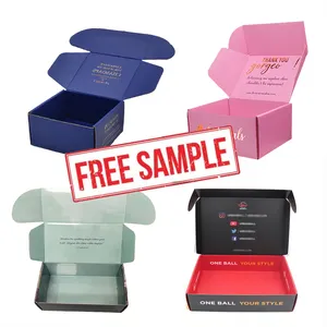 Design gratuito Mailer scatole di imballaggio per spedizione nera personalizzate scatola di imballaggio per abbigliamento in cartone scatola di carta regalo di lusso