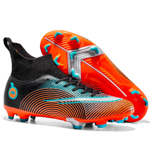 Chaussures de Football pour hommes, haut Cristiano <span class=keywords><strong>Ronaldo</strong></span> AG, pointes de gazon artificiel, chaussures d'entraînement pour adolescents - Product Image 3