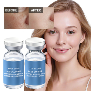 Poudre lyophilisée végétalienne au cuivre bleu Oligopeptide : Éclat de la peau, hydratation <span class=keywords><strong>intense</strong></span>, réduction des rides, anti-âge, réparation et renouvellement corporel - Product Image 1