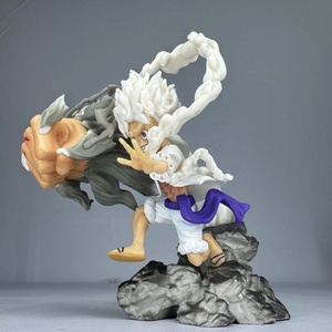 Statuetta One Piece di Nika con Cappotto Rosso e Cappello di Paglia, Modello Anime SD, Ornamento da Collezione, Regalo - Product Image 4