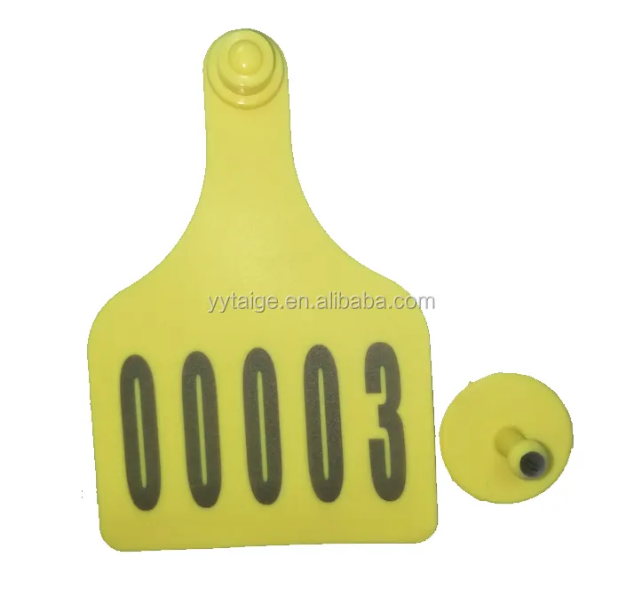 TPU Laser Mark Animal Identification Card Cow Ear Tag with number