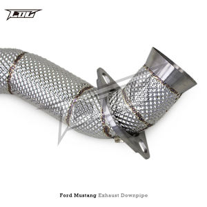 Tuyaux d'échappement BK Downpipe pour <span class=keywords><strong>Ford</strong></span> Mustang 2.3T 2015-2022 en acier inoxydable, tube avant avec bouclier thermique - Product Image 2