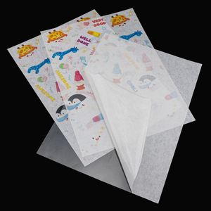 FX Inkjet Printable <b>A3</b> A4 Washi Frosted Matte Transparent Sticker Paper Sheet With Clear Plastic Backing for Inkjet Printer - Product Image 2
