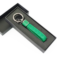 Nouveau porte-clés en cuir personnalisé tendance avec logo de marque imprimé en sérigraphie, design personnalisable - Cadeau durable et écologique