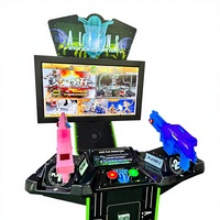 Haute qualité simulateur passionnant monnayeur enfants intérieur extraterrestres temps crise 4 Machine de jeu de tir d'arcade