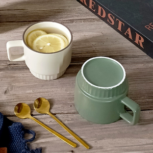 Customizable Personalized Cartoon Food Safe Ceramic Coffee Mug <b>Set</b> Stackable Dishwasher <b>Microwave</b> Safe OEM Business Gifts Tea - Product Image 3