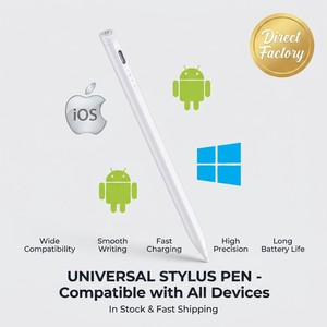 Lápiz Óptico Activo con Logotipo Personalizado OEM para iPad Pro, Air, Mini, <span class=keywords><strong>Samsung</strong></span> Galaxy <span class=keywords><strong>Tab</strong></span>, Lápiz Digital Inteligente Recargable Tipo-C - Product Image 1