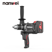 NANWEI Perceuses électriques de nouvelle conception Perceuse électrique sans fil Kit de perceuse à percussion Outils de tournevis