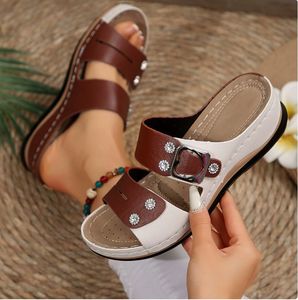Sandales compensées grande taille pour <span class=keywords><strong>femme</strong></span>, style été 2026, vente en gros - Product Image 6