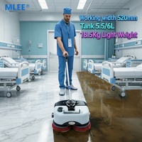 Machine de nettoyage de sols à double brosse mini MLEE200B 2026 avec batterie au lithium
