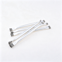 Brosse métallique double tête en acier inoxydable avec manche en aluminium, mini brosse de nettoyage pour l'élimination des scories de soudure, pour espaces étroits et usage industriel